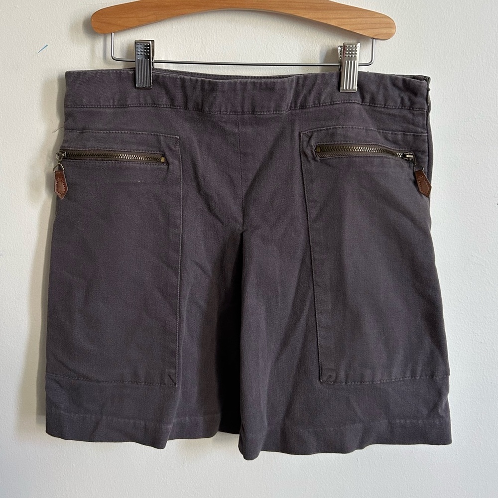 Zara utility style gray mini skirt